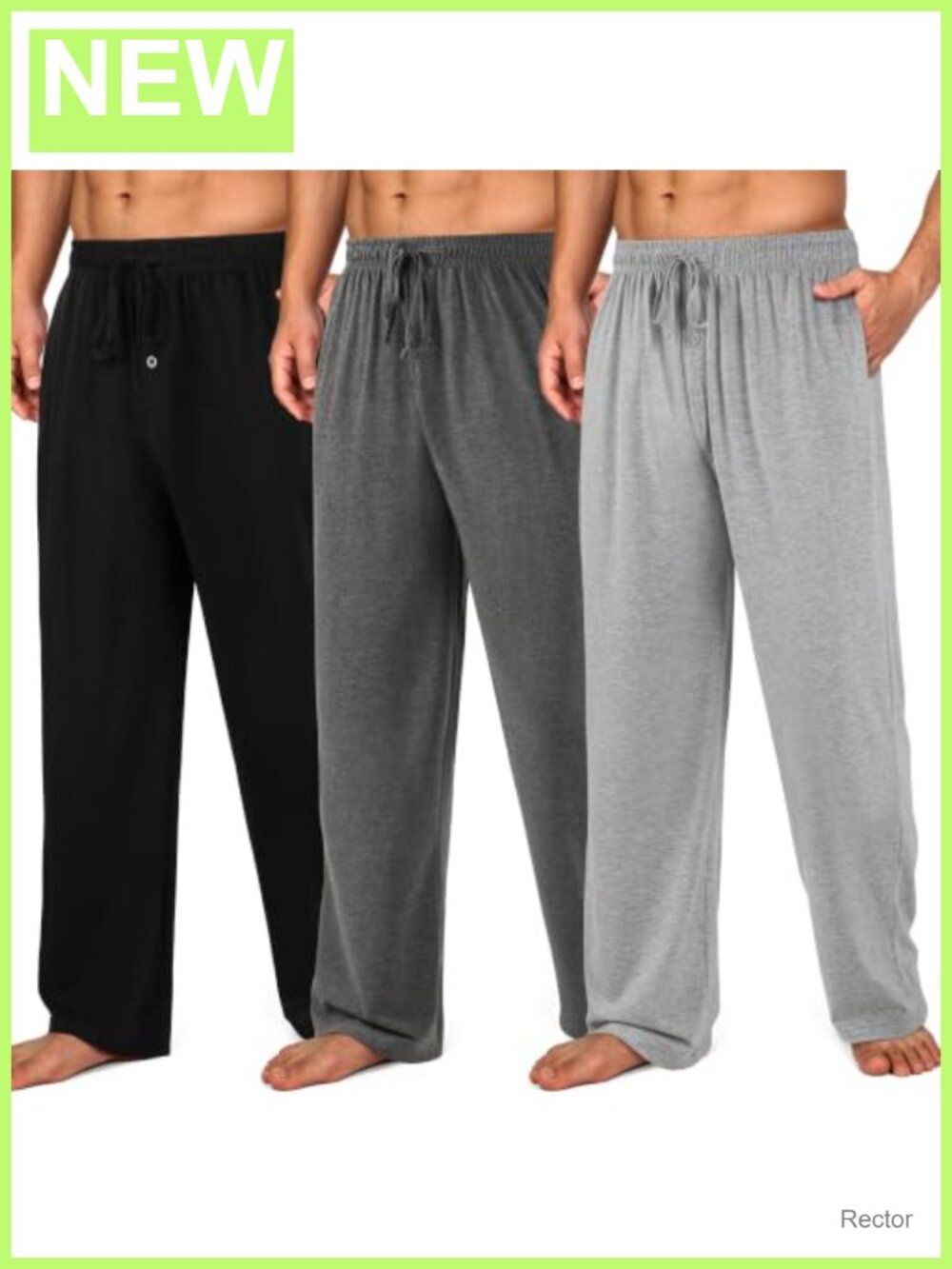 3 Pack Men's Pajama Pants Cotton Lounge Sleepwear